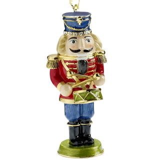 Jeweled Enamel Orn Nutcracker Soldier