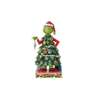 Grinch Dressed as Tree Figure