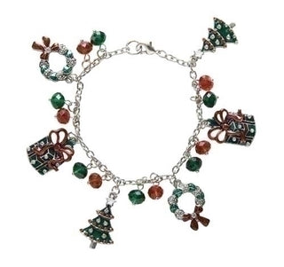 Wreath Tree Charm Bracelet