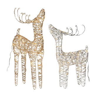 Outdoor Lit Deer Set 2