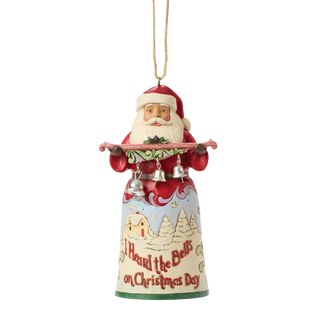 Santa I Heard The Bells Ornament