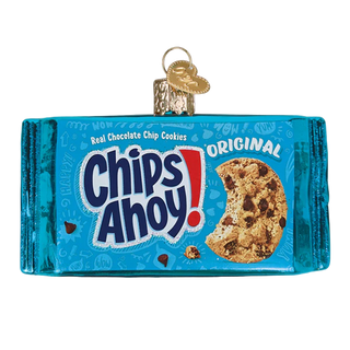 Chips Ahoy! cookie package ornament on a white background