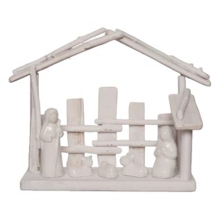 Wood Minimalist Nativity