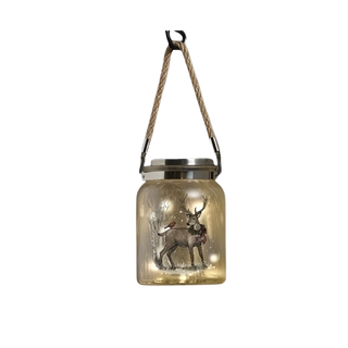 Solar Deer Lantern With Stake