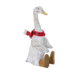 Sitting Goose With Boots