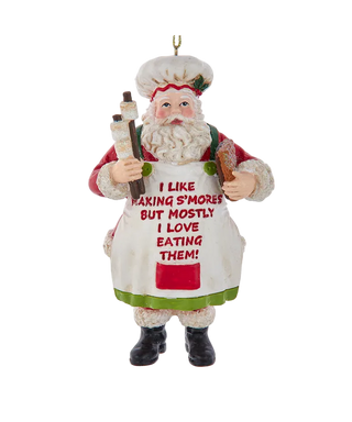 S'mores Santa Ornament
