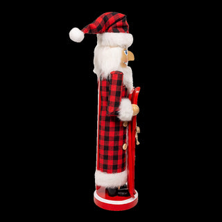 15" Santa Ski Nutcracker