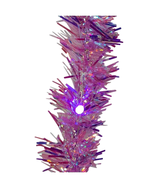 Purple Tinsel LED Cascade Light