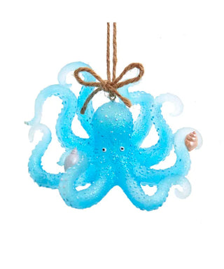 Transparent Sea Blue Octopus orn