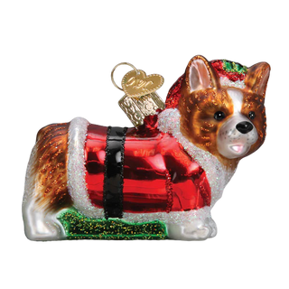 Holly Hat Corgi Puppy