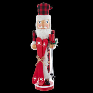 15" Santa Ski Nutcracker