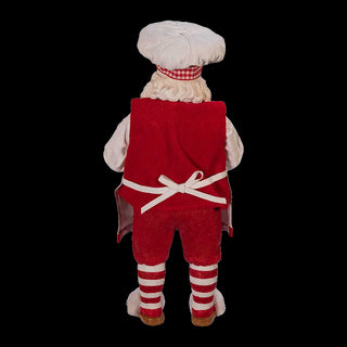 11" Fabriché™ Gingerbread Chef Santa