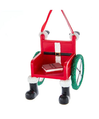 Santa Wheelchair Orn