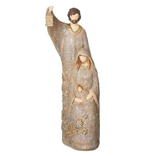 Gold Linen Holy Family