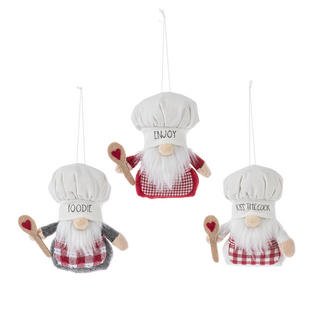 Gnome Chef Ornaments 3/a