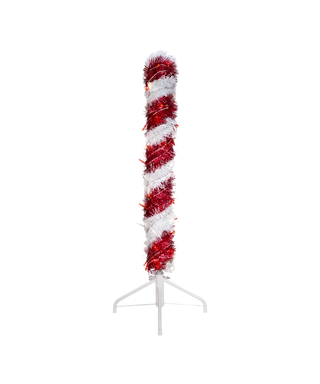 4" Tinsel Candy Cane