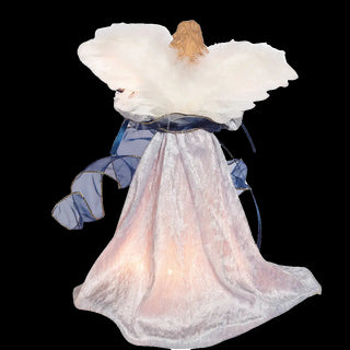 Blue w Gold Trim Angel Topper