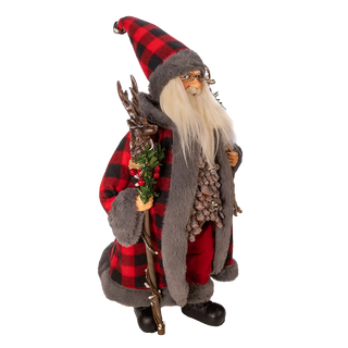 Kringles Red and Grey Santa