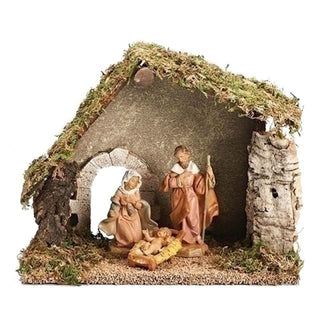 Fontanini 3 Piece Nativity Starter Set with Italian Stable