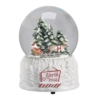 Sleigh in Woods Snowglobe