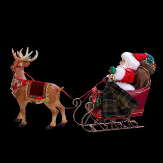 Fabriché™ Santa In Sleigh With Deer