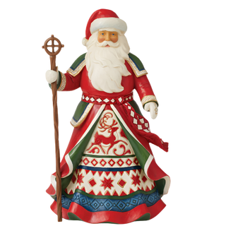 Jim Shore Lapland Santa with Staff Figurine