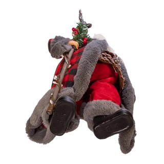 Kringles Red and Grey Santa