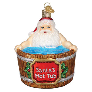 Santa in hottub