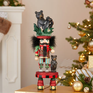 Black Bear Hat Nutcracker