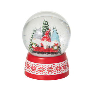 Winter Gnome Trio Snow Globe