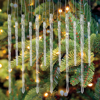Clear Glass Icicle S/24