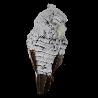 Gray White Standing Owl