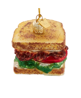 Noble Gems Glass BLT Sandwich Ornament
