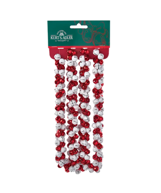 Red and White Bell Garland