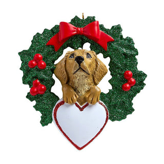 Yellow Lab Wreath