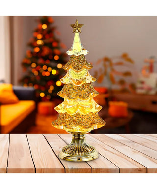 Clear and Gold Tree Shimmer