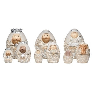 Nesting Nativity Set of 9