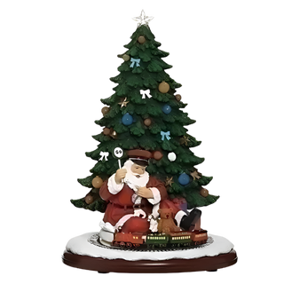 13  Musical LED Santa Train Christmas Figurine