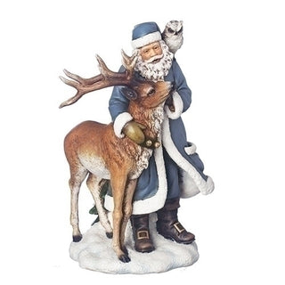 Midnight Frost Santa with Reindeer