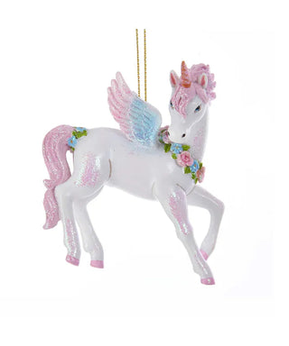 Glittered Unicorn Ornament