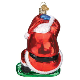 Snowboarding Santa
