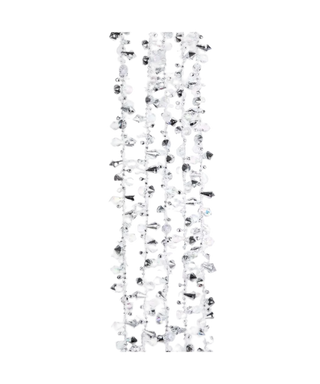 Irid/Silver Diamond Bead Garland