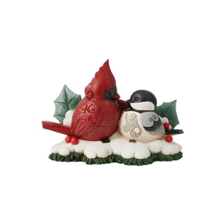 Jim Shore Highland Glen Cardinal & Chickadee Figurine