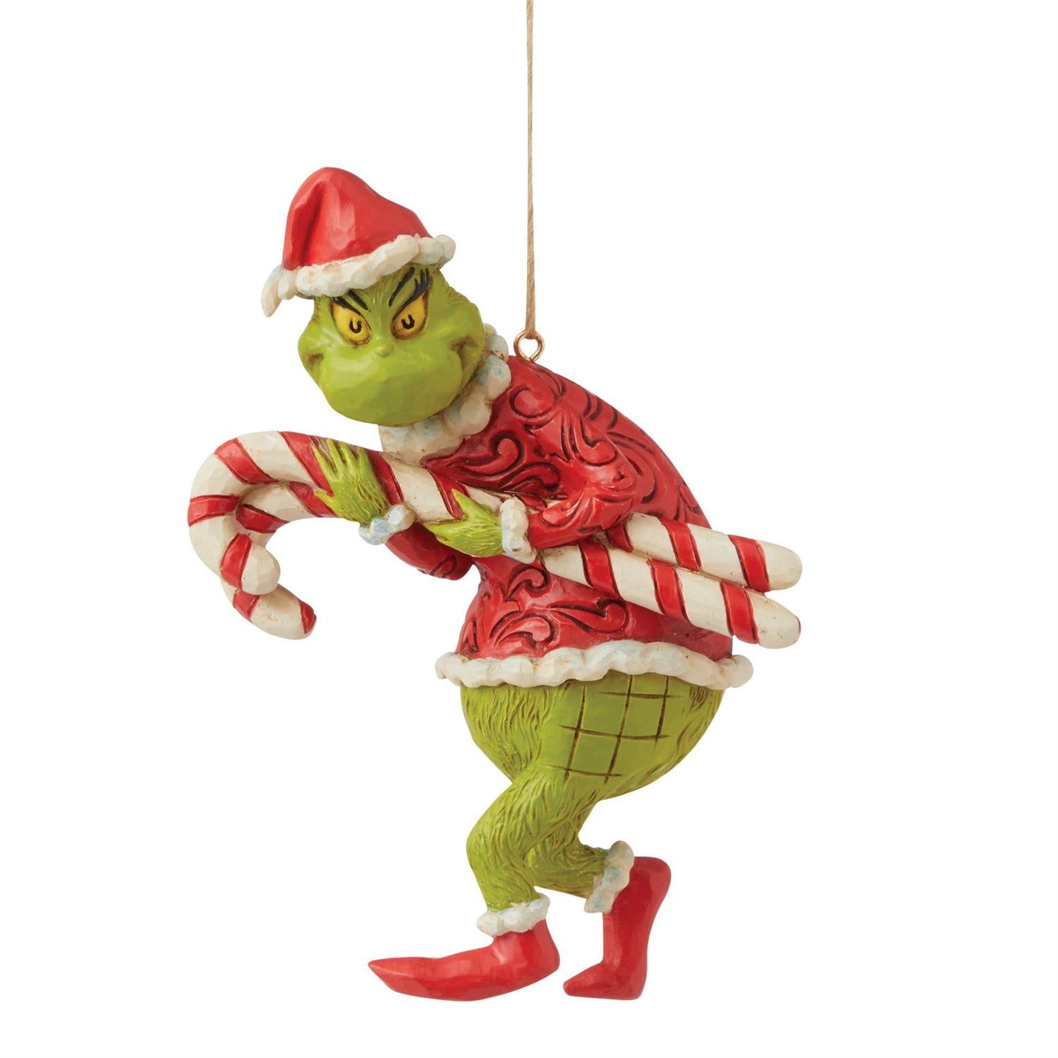 Grinch Stealing Candy Canes Ornament - Thumbnail 5
