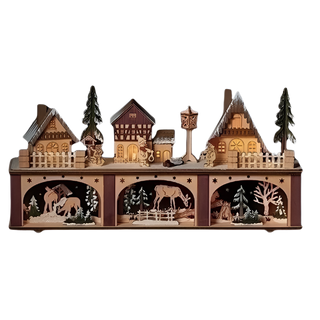 LED Wood Town/Deer Scene