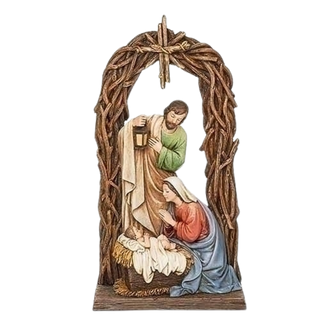 Holy Family Under Arch Figurine