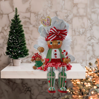 Baker Girl Shelf Sitter Nutcracker