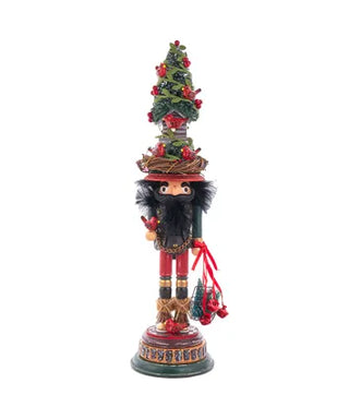 Cardinal In Tree Hat Nutcracker