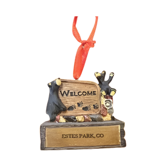 Bearfoots Welcome Sign Mag Ornament