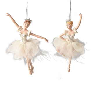 MW White Ballerina Orn 2/A